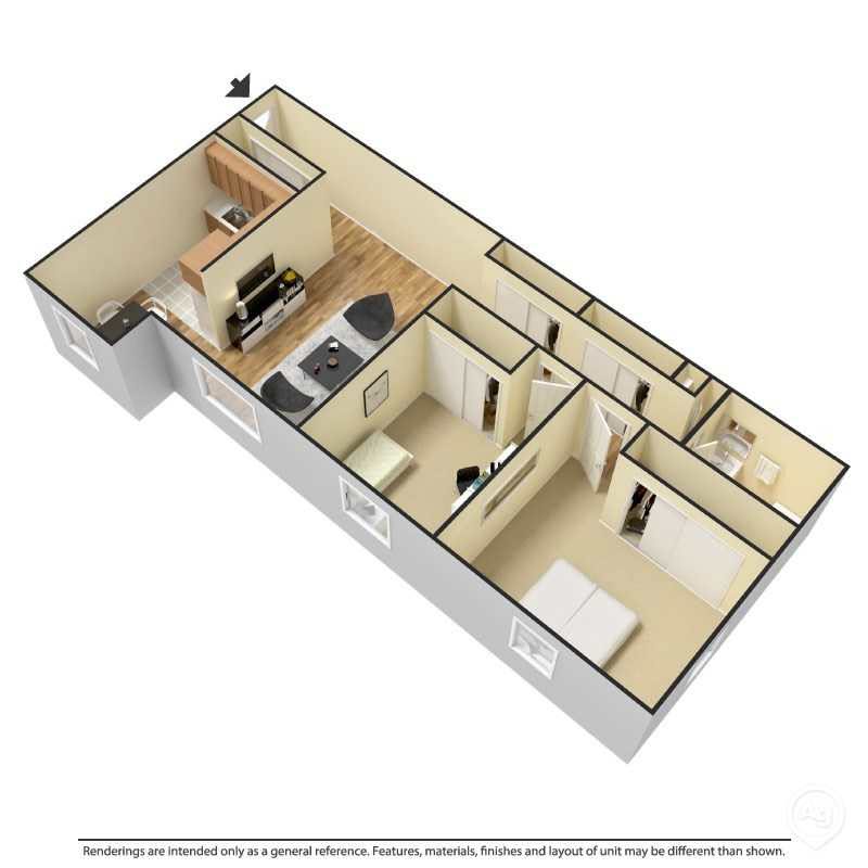 2 Bedroom - Plan 1